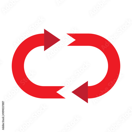 Repeat Vector Flat Icon Design