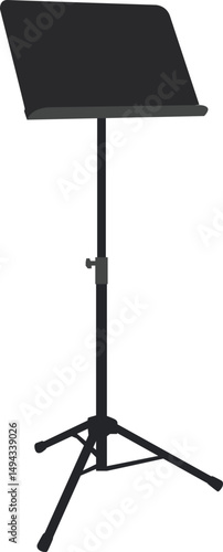 Illustration of a Simple Music Stand