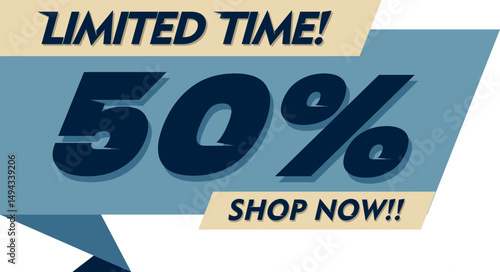 Flat Sales Countdown Banner Element