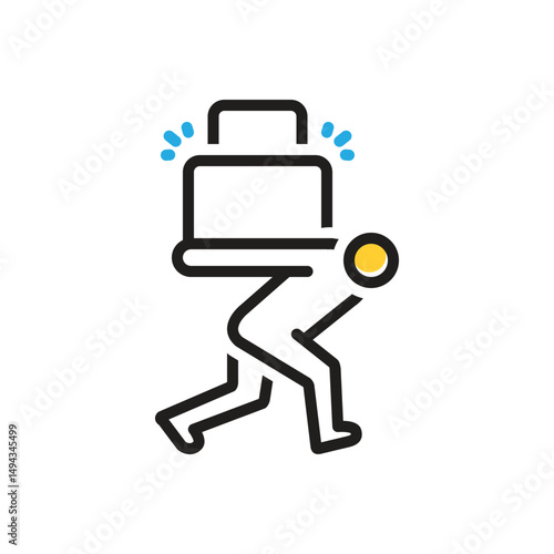 Multi color icon for load