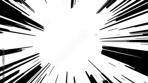 black and white abstract background. Curved blue virtual reality lines illustration background