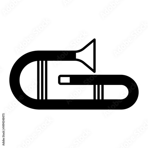 Tuba black icon