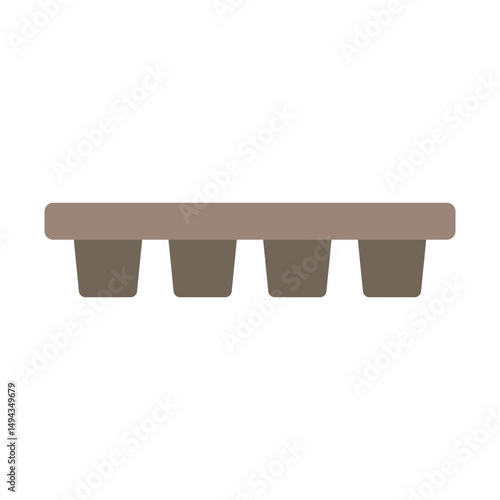 Mufin Molds Vector Flat Icon Design