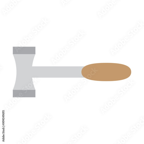 Meat Mallet Vector Flat Icon Design