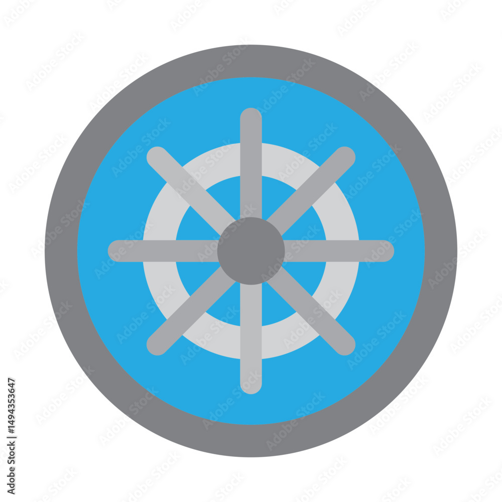Obraz premium Vault Vector Flat Icon Design