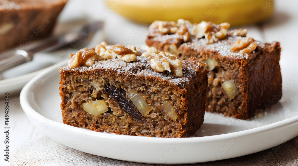 Moist Banana Cake Loaf with Nuts Perfect for Breakfast or Dessert Recipe Idea for Overripe Bananas Moist Banana Cake Loaf with Nuts Perfect for Breakfast or Dessert Recipe Idea for Overripe Bananas