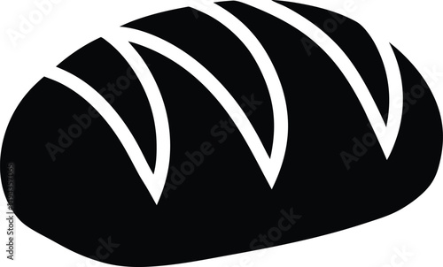 bread loaf icon vector illustration