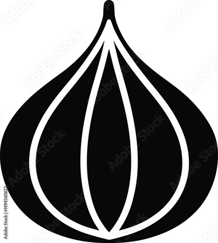 garlic clove icon vector illustration