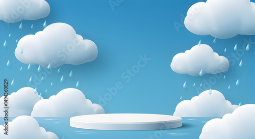 Rainy Day Clouds & Ice: Stunning Nature Background