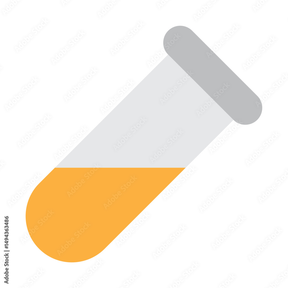 Test Tube Vector Flat Icon Design Test Tube Vector Flat Icon Design