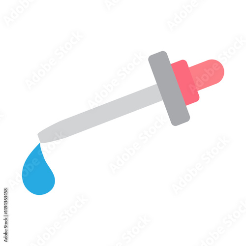 Eye Drops Vector Flat Icon Design