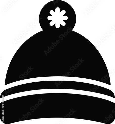 winter hat icon vector illustration
