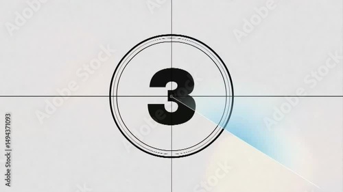 old film countdown 10 second