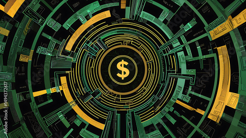 Wealth & Crypto Mastery: Financial Growth, Bitcoin Trading & Investment Visualization Art