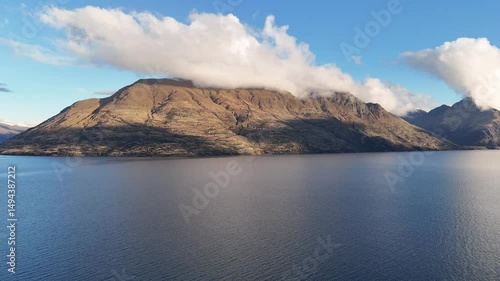 Wallpaper Mural Serene Mountain and Lake View in Queenstown, New Zealand Torontodigital.ca