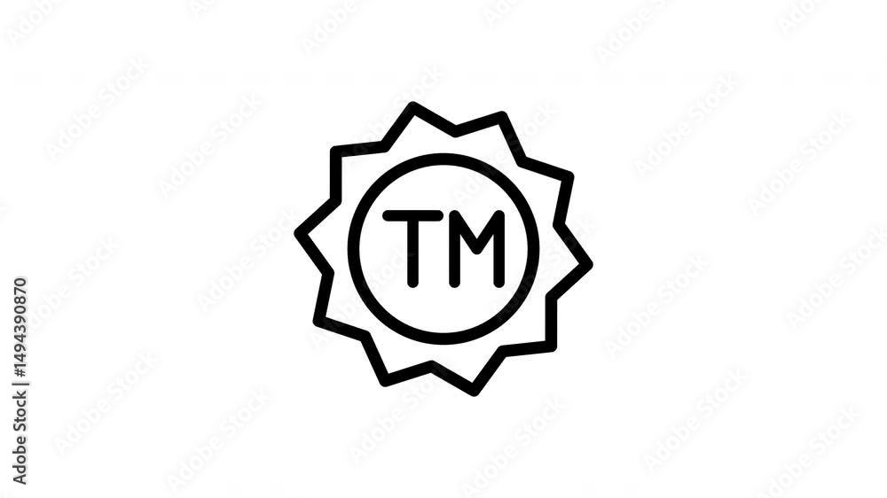 trademark minimalist stroke animation trademark minimalist stroke animation