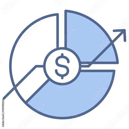 Market Penetration Blue Icon
