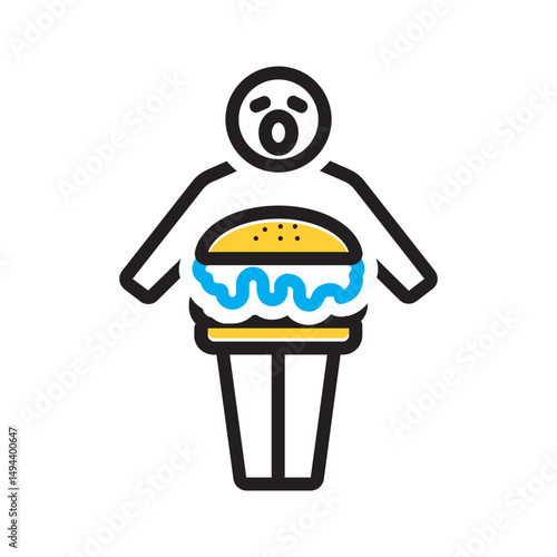 Vector multi color icon for Binging