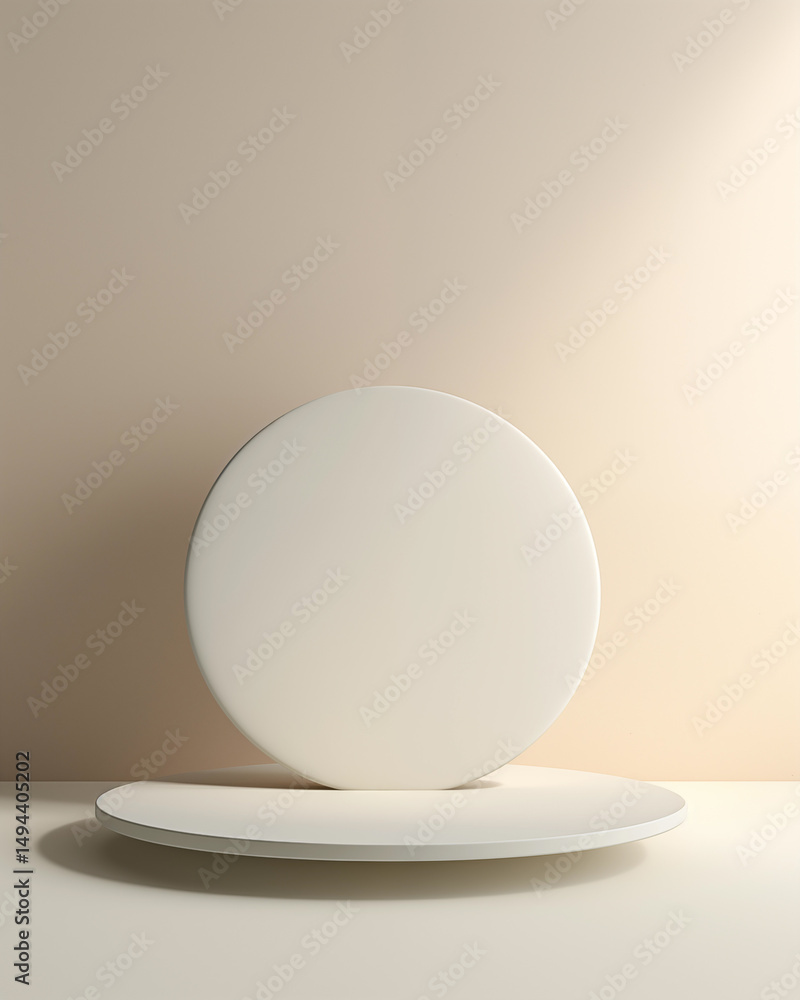 Simple and minimalist product display podium Simple and minimalist product display podium