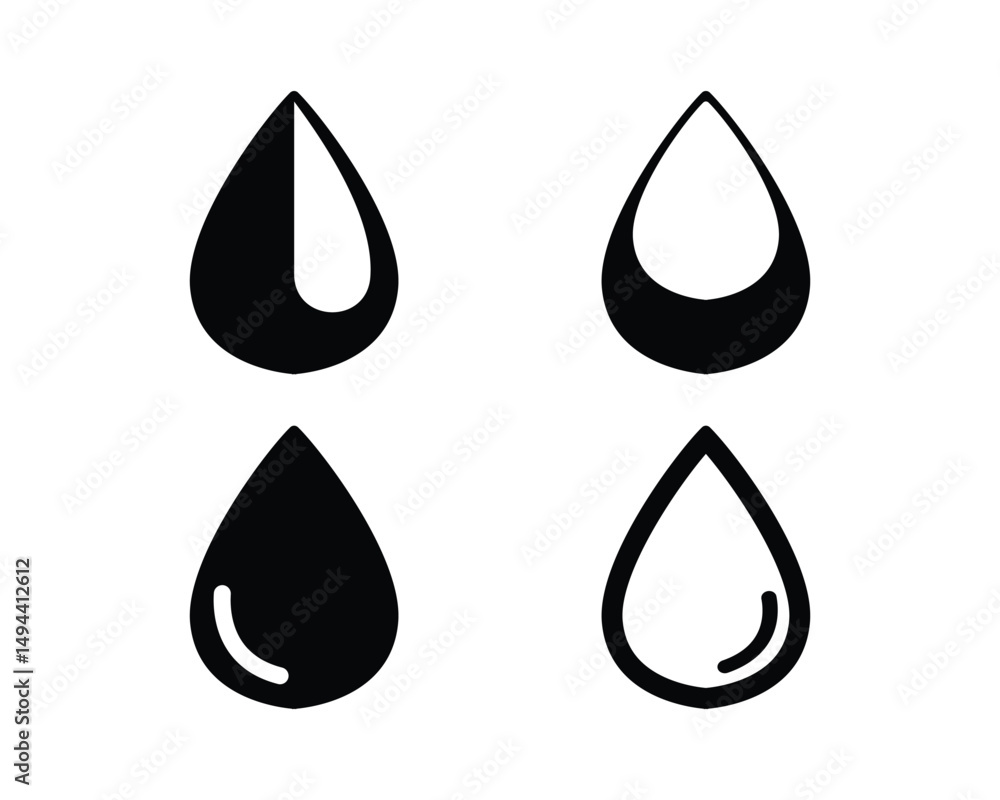 Water drop logo template illustration vector Water drop logo template illustration vector