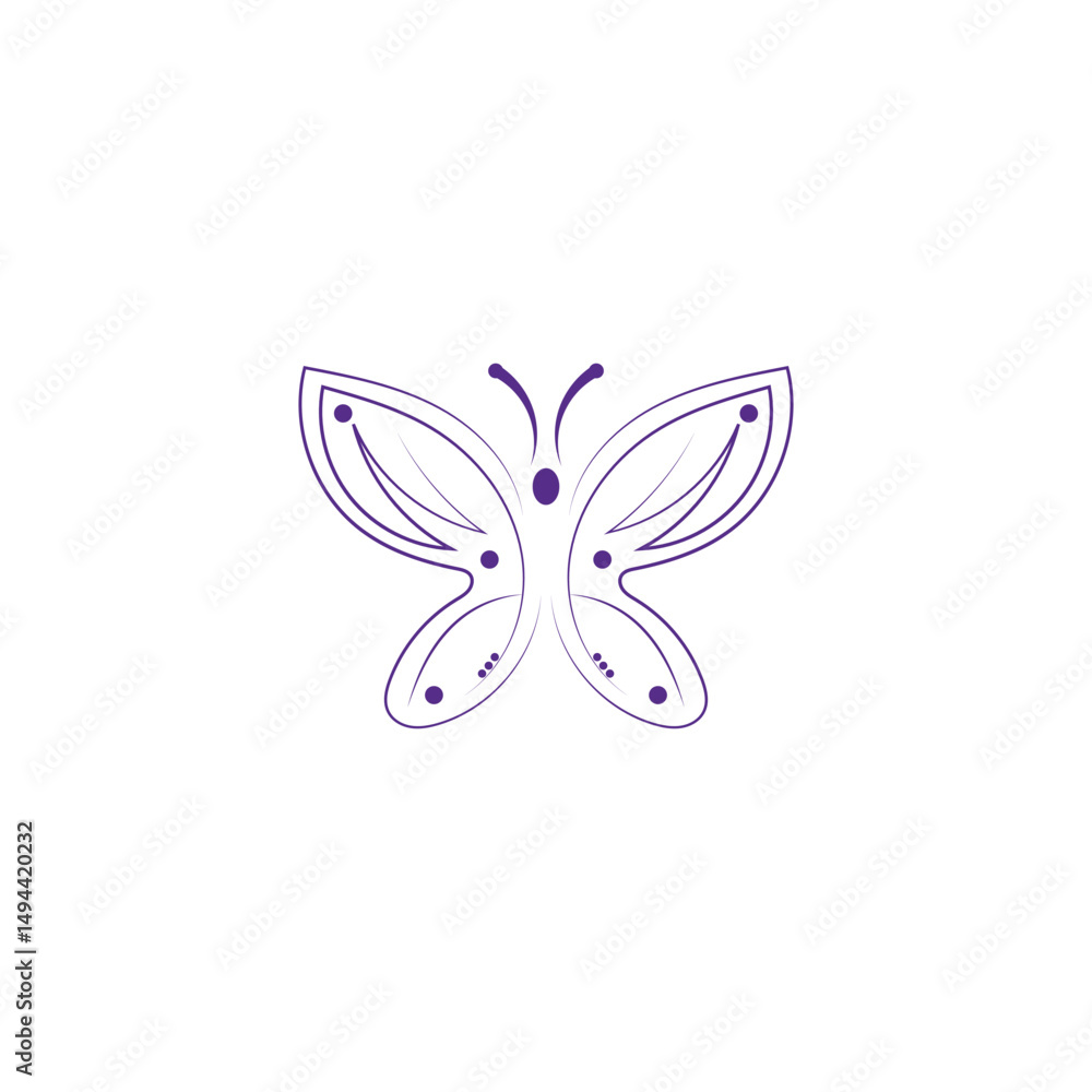 Obraz premium Beauty Butterfly icon design