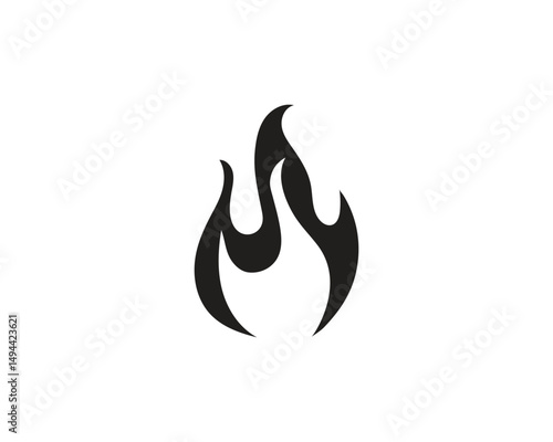 Fire flame Logo Template vector icon Oil, gas and energy logo