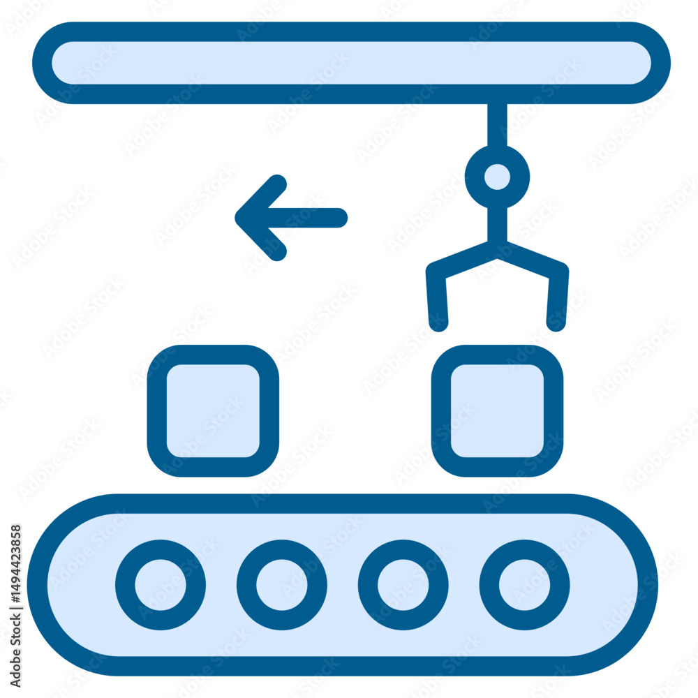 Fototapeta premium Production Line Icon