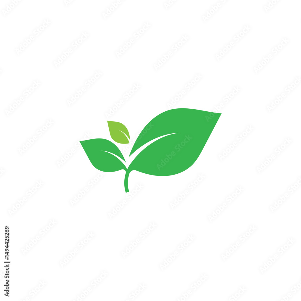leaf ecology logo and vector template leaf ecology logo and vector template