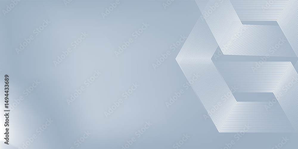 Fototapeta premium White abstract background with dynamic wavy hexagon texture. suitable for wallpaper simple