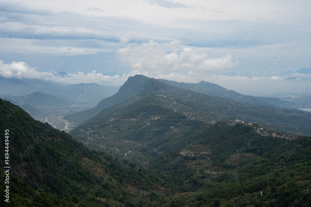 Fototapeta premium mountain landscape with clouds