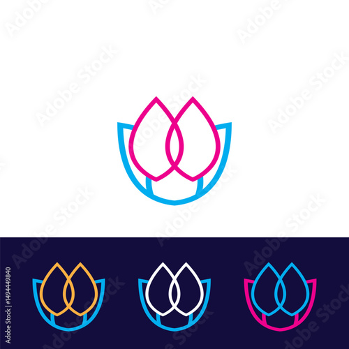 Beauty Vector lotus icon