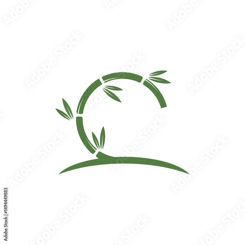 Bamboo Logo Template vector icon