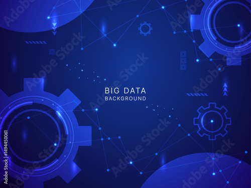 빅데이터 백그라운드 일러스트