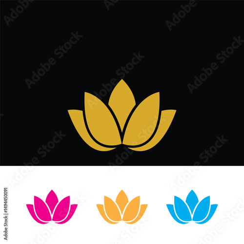Beauty Vector lotus icon