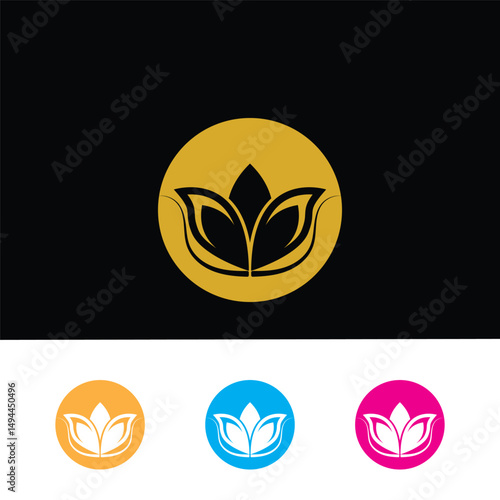 Beauty Vector lotus icon