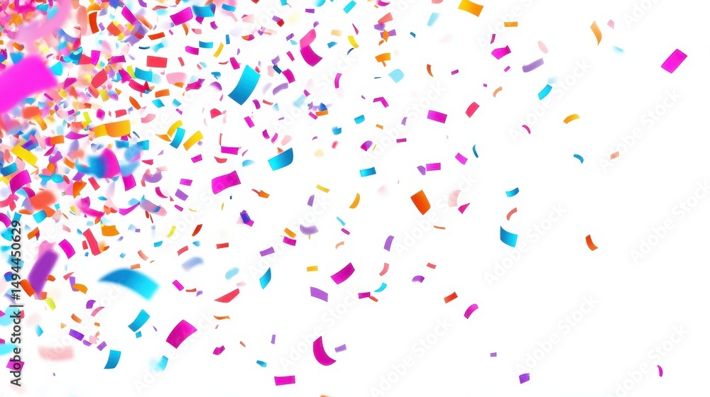 Obraz premium Colorful Confetti Burst Celebration Background