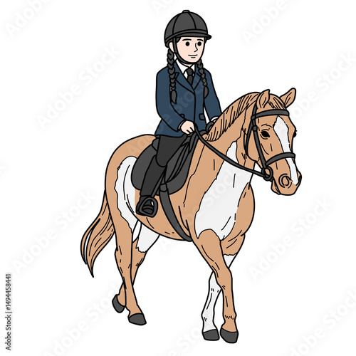 girl riding horse