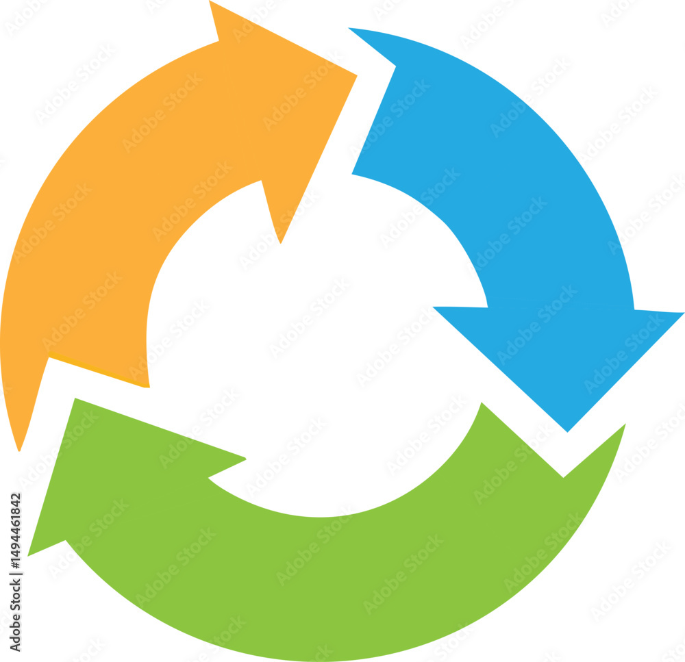 recycle symbol on white background recycle symbol on white background