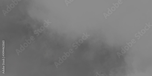 Abstract ash cloud and smoke texture in dark background. White Black fog effect transparent smoke isolated dark dramatic sky with black stormy clouds. Grunge creative and becorative fractal somke art