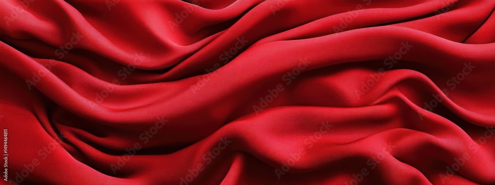 Red fabric texture, flowing and draped, elegant and luxurious. Red fabric texture, flowing and draped, elegant and luxurious.