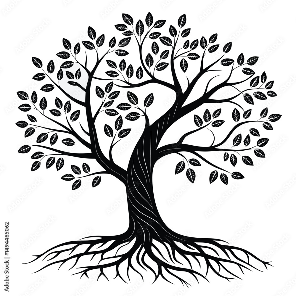 Obraz premium tree with roots