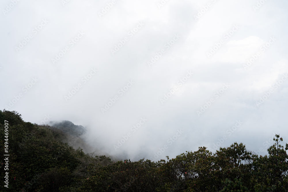 Fototapeta premium Clouds over the mountains