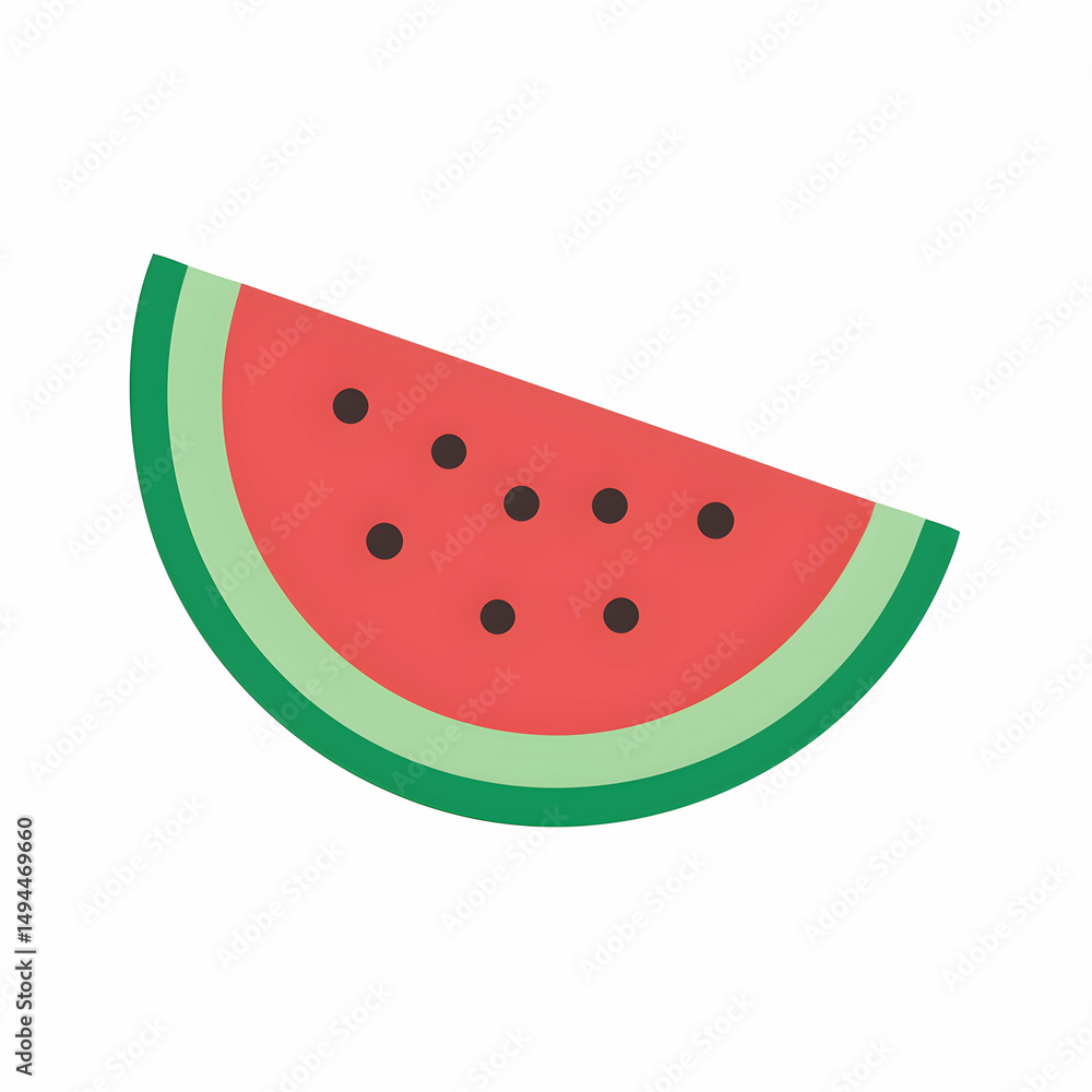 Pixel Art Watermelon Slice: Summer Fruit Clipart Pixel Art Watermelon Slice: Summer Fruit Clipart