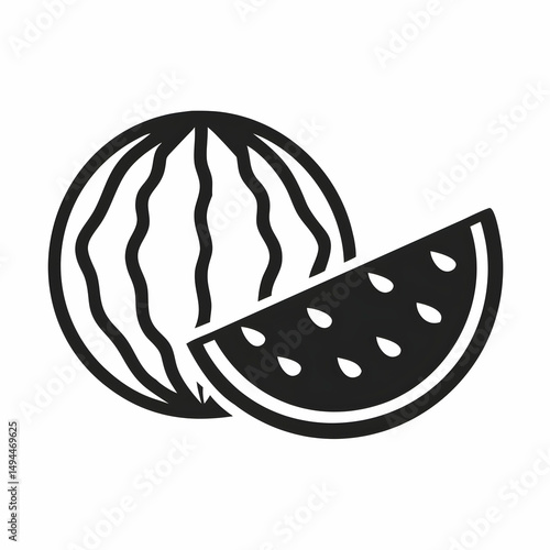 Watermelon Clipart: Free Black & White Images