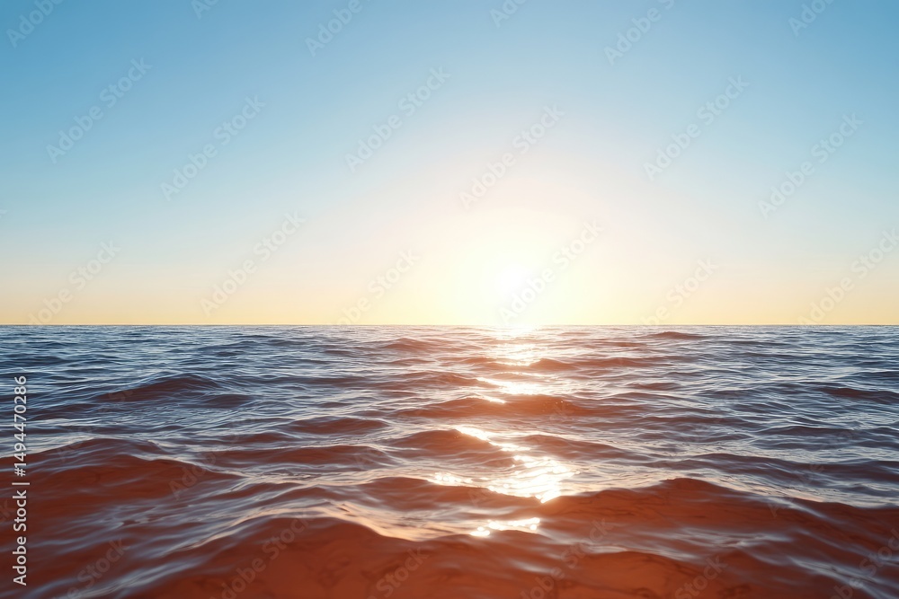 Obraz premium Ocean sunset horizon scene