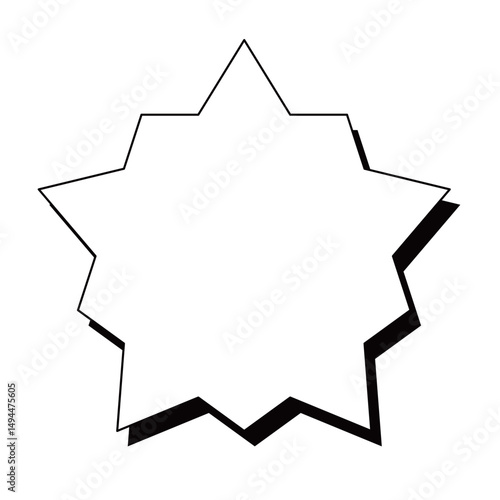 トゲトゲシンプルイラスト