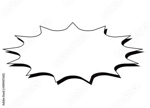 トゲトゲシンプルイラスト