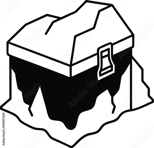 illustration of a house in the hand