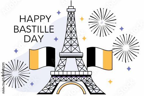 Richly illustrated Eiffel Tower at night with vivid colors and deep shadows great for cultural art pieces Paris-inspired themes and visual storytelling