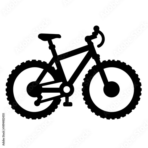 Clean black and white vector silhouette 